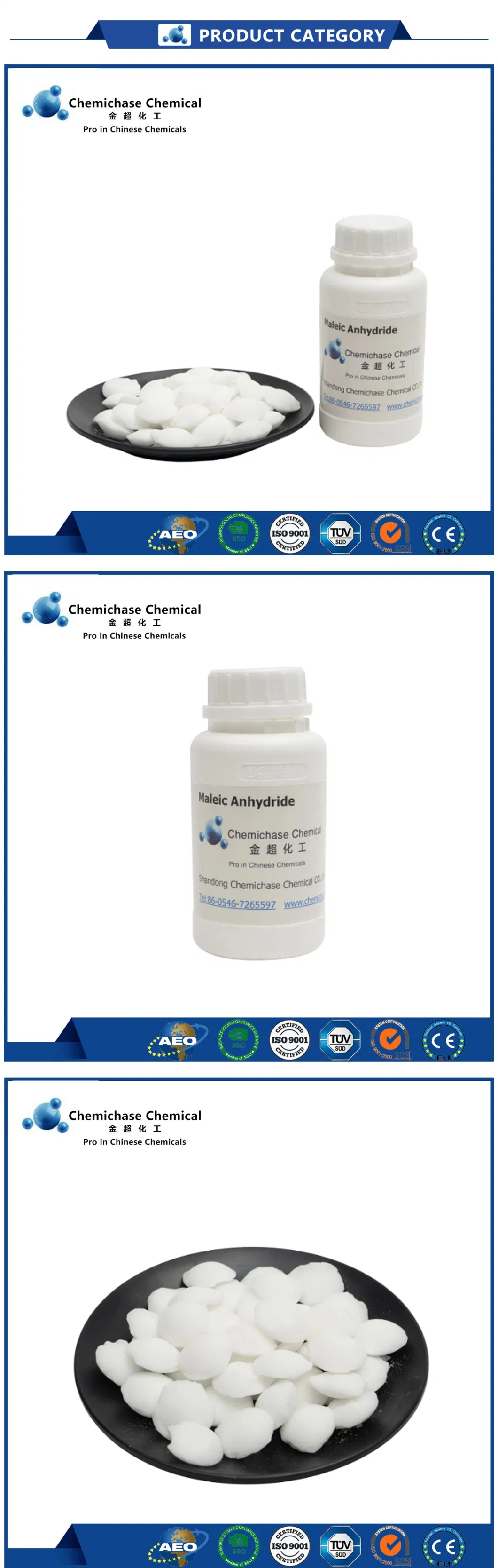 Chemical Auxiliary Agent 99.5% Pure CAS No 108-31-6 Maleic Anhydride for Wholesale Buyers