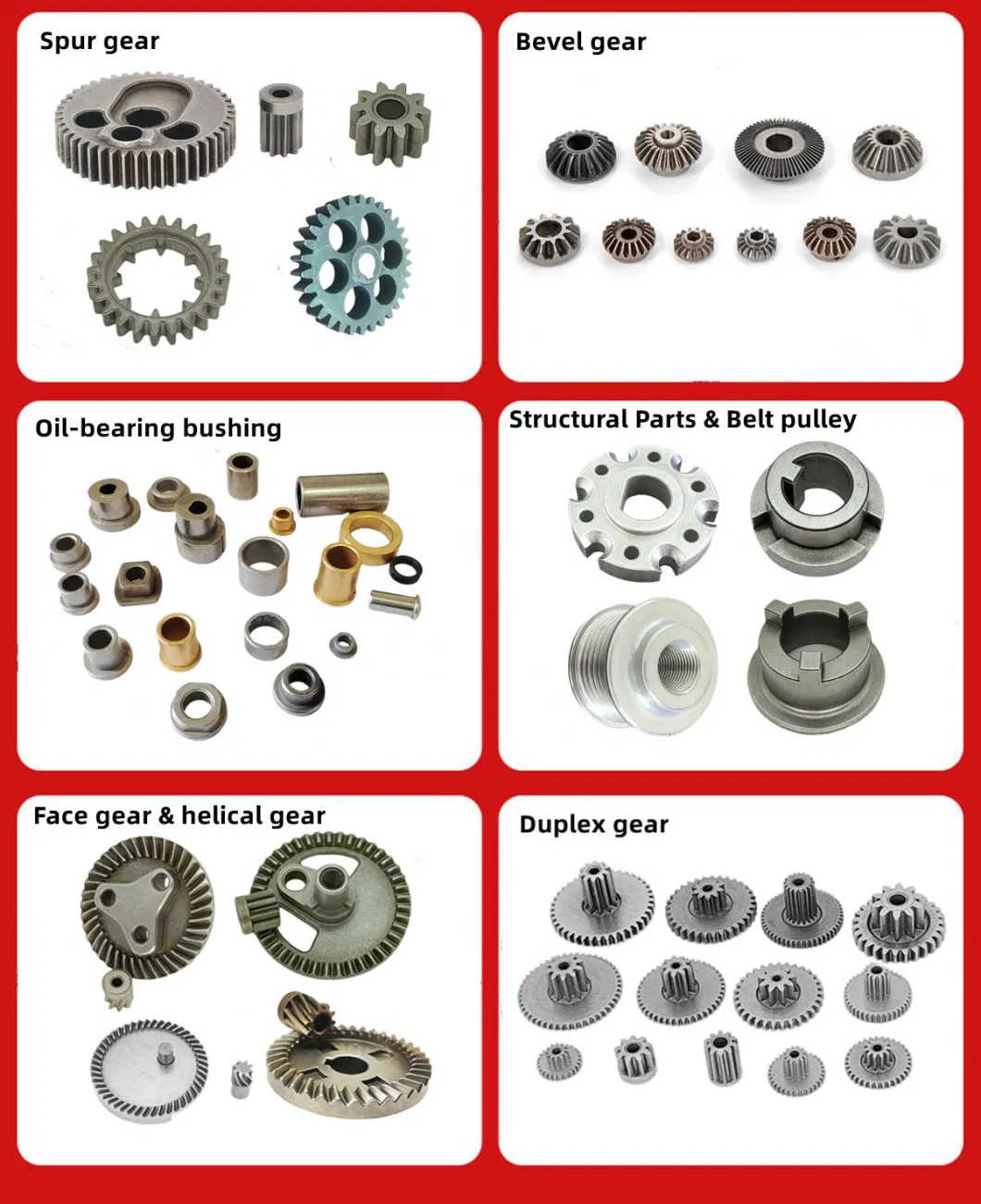 (OEM/ODM) CNC Hardware High Precision Stainless Steel Hardware Accessories Powder Metallurgy Motor Sintered Drive Transmission Gear