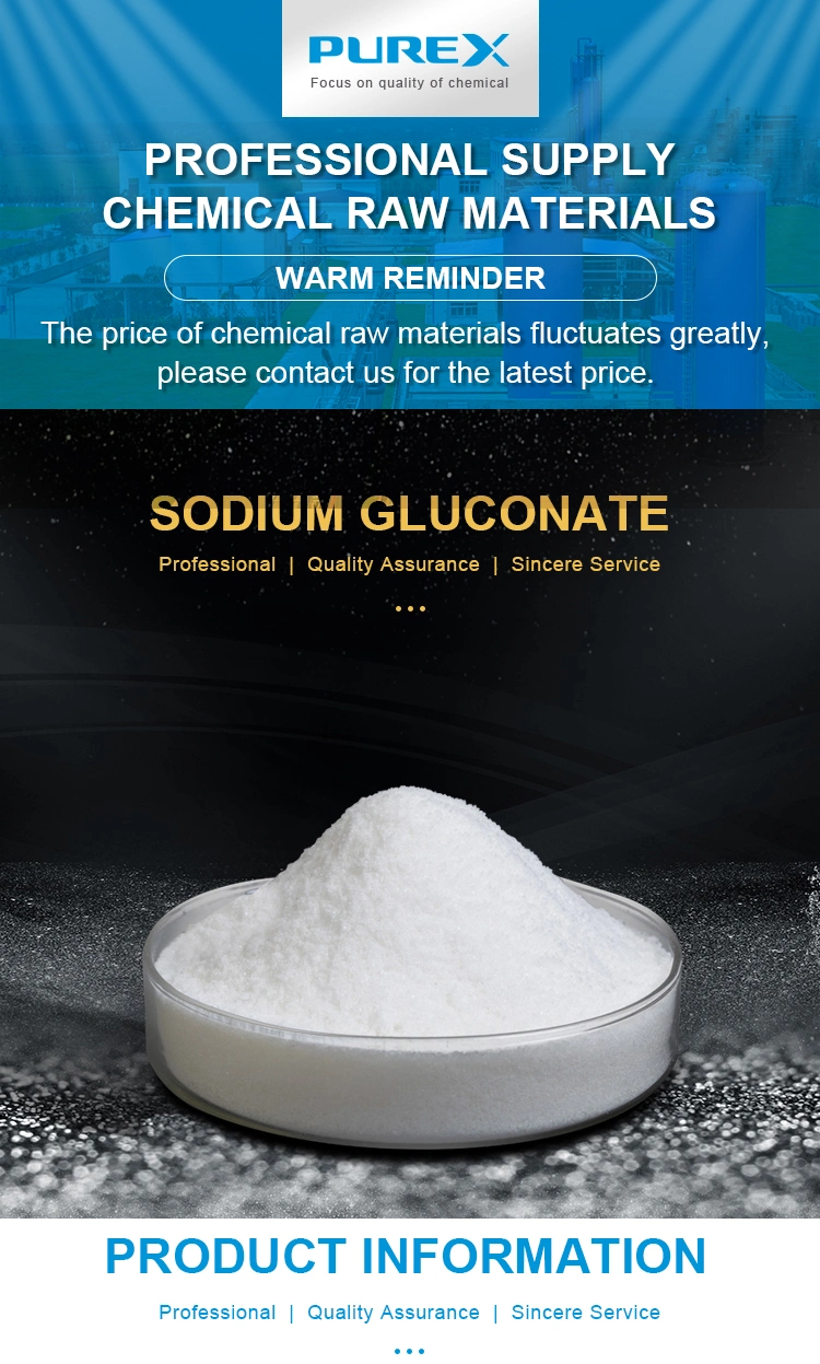 Sodium Gluconate Tech Food Grade C6h11nao7 White Crystal Powder 527-07-1 Gluconic Acid Sodium Salt Sodium Gluconate